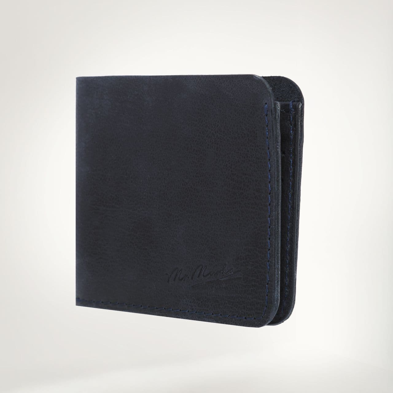 Кошелёк Кошелёк Натуральная кожа Кошелёк Тёмно-синий