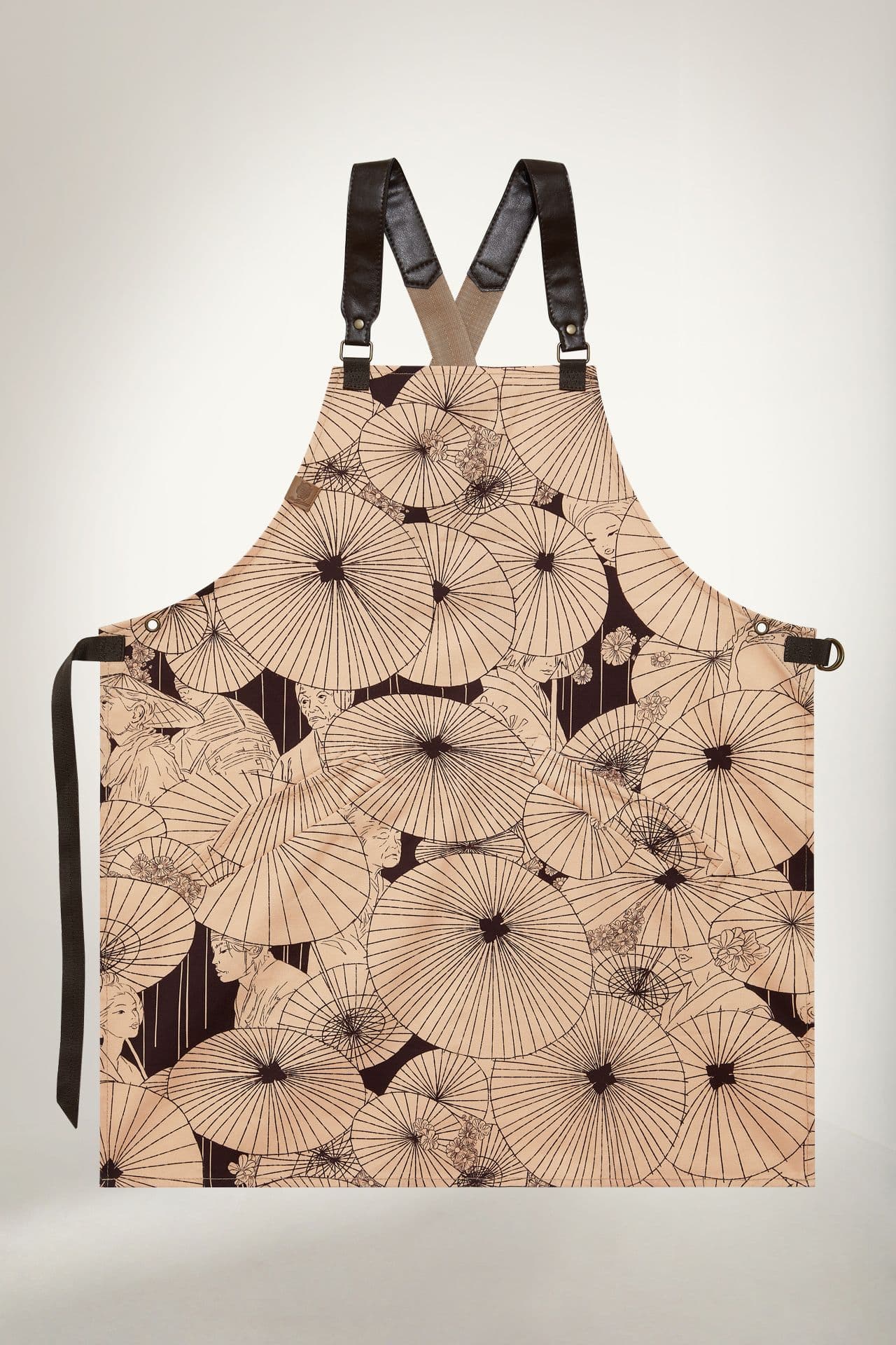 Бесстрашный Фартук Хлопок Фартук Зонтики чб