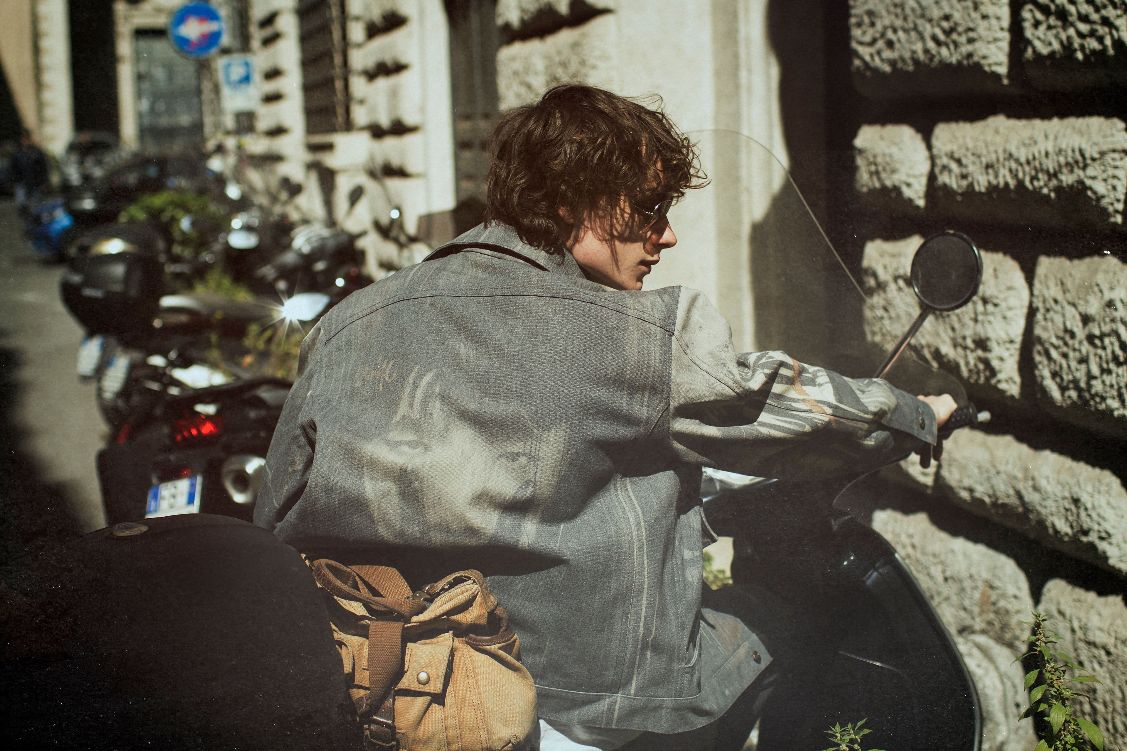 Куртка Принт Kazoku Куртка Канвас плотный Куртка Kazoku