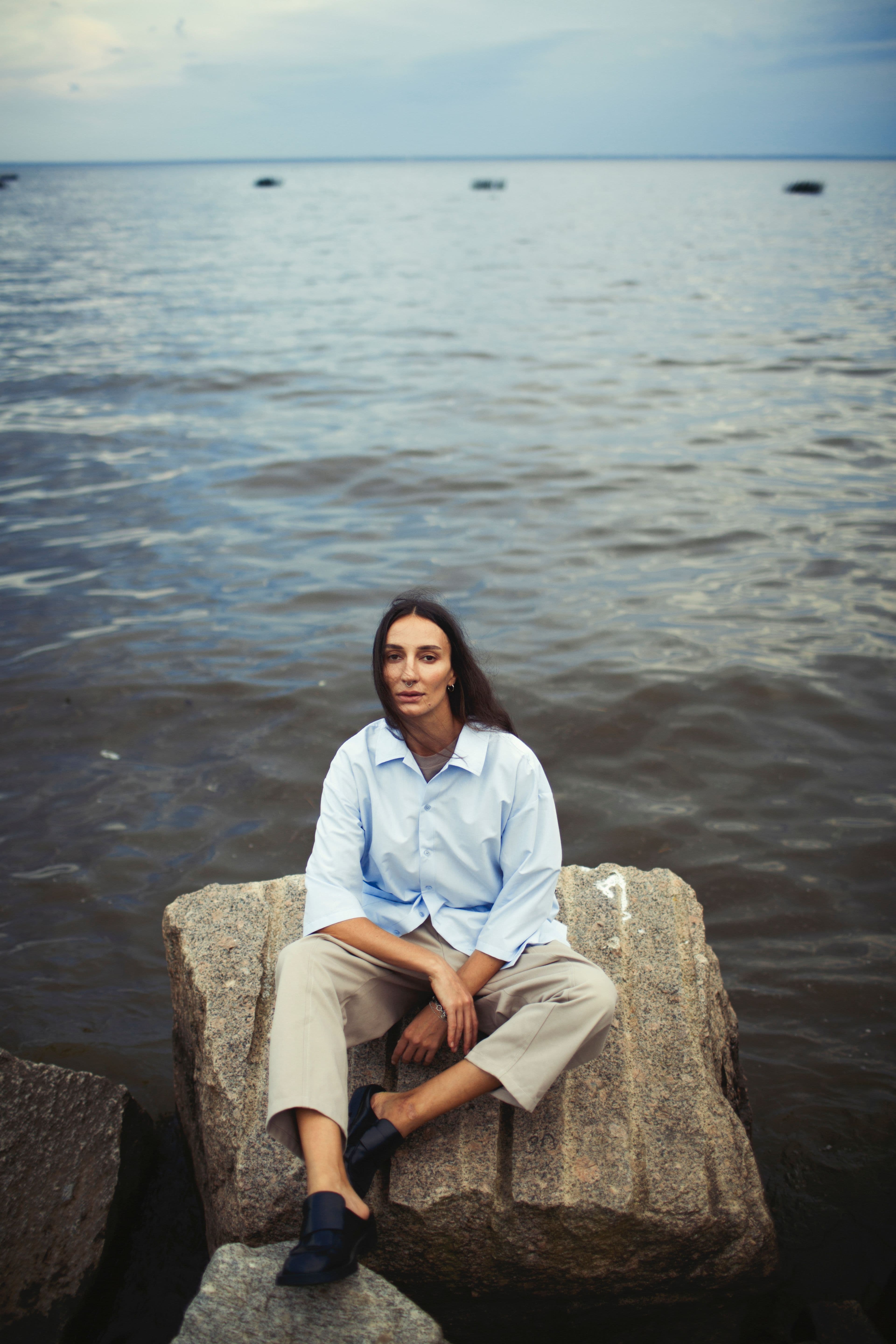 Крепыш Рубашка Поплин Рубашка голубой