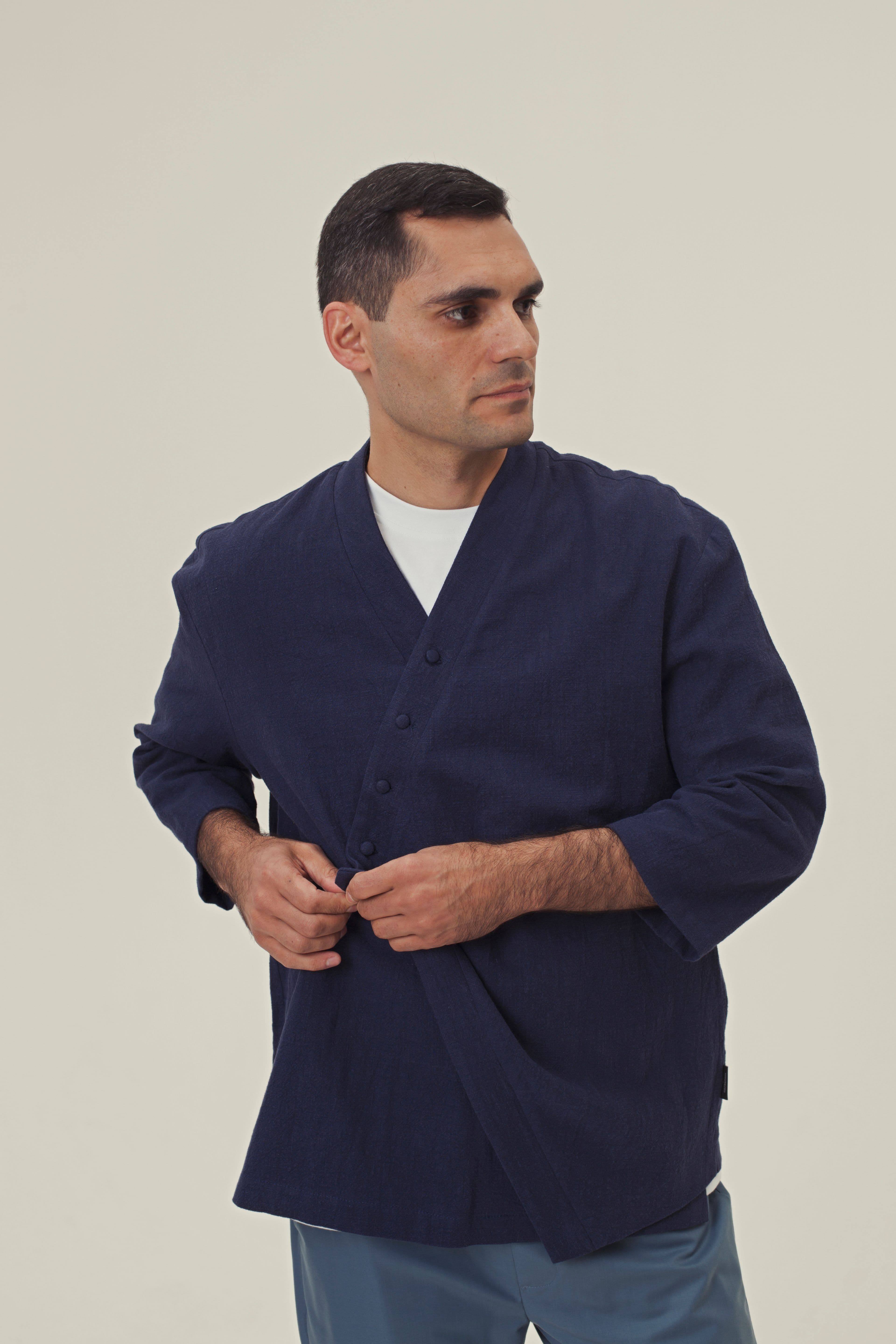 Скай Рубашка Крапива Рубашка Синий