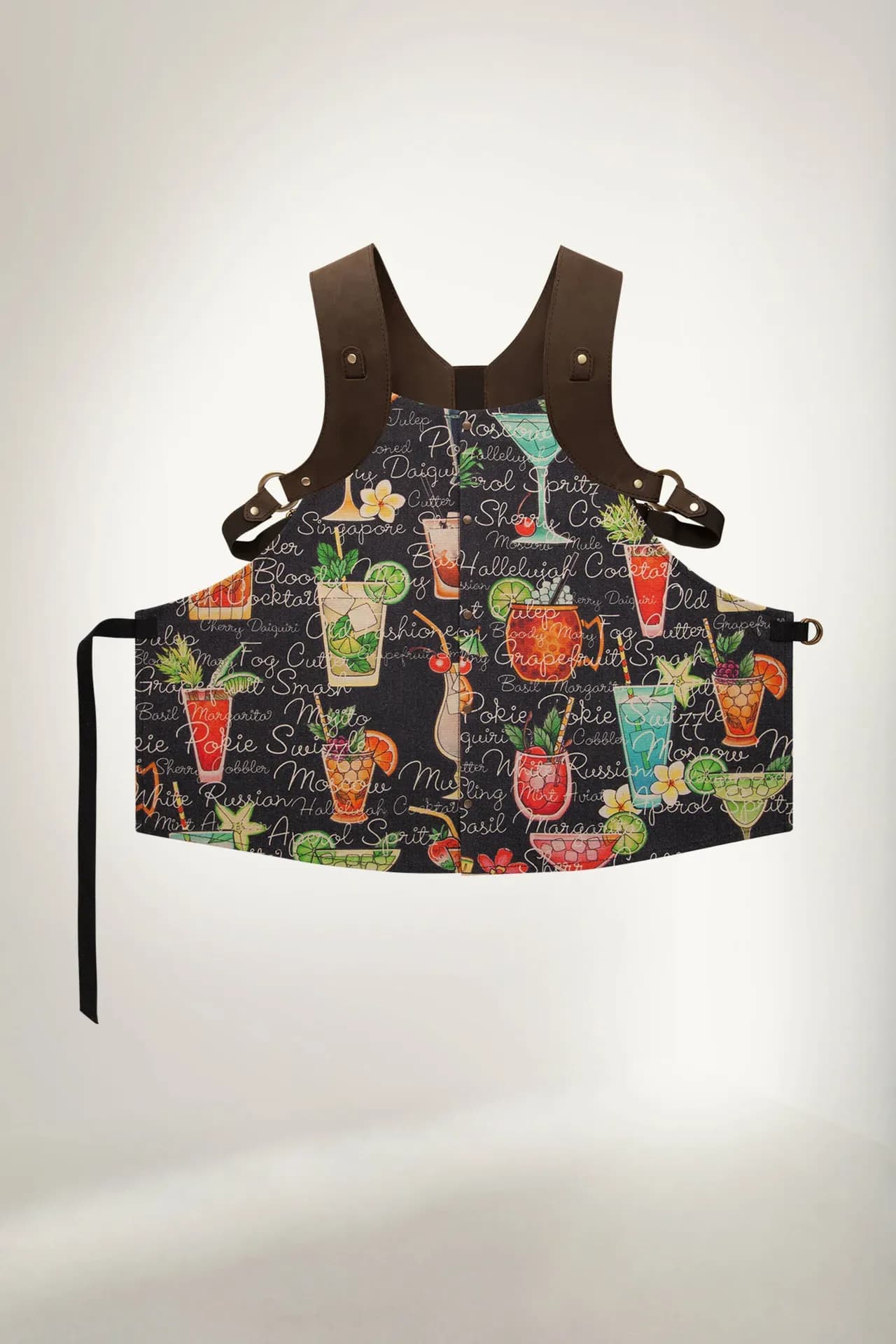 Амбассадор Фартук Канвас плотный Фартук Коктейль чёрный