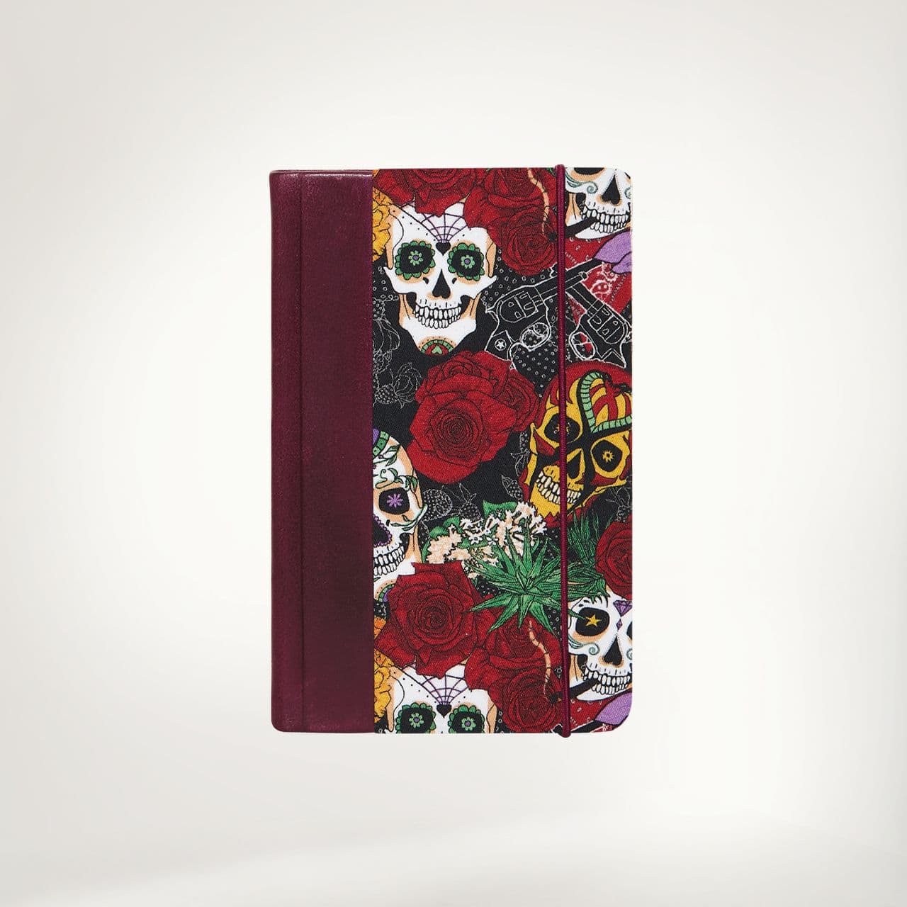 Блокнот Принт Блокнот Кожа Блокнот Череп чёрный