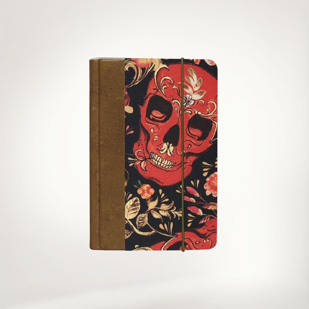 Блокнот Принт Блокнот Кожа Блокнот Хохлома чёрный