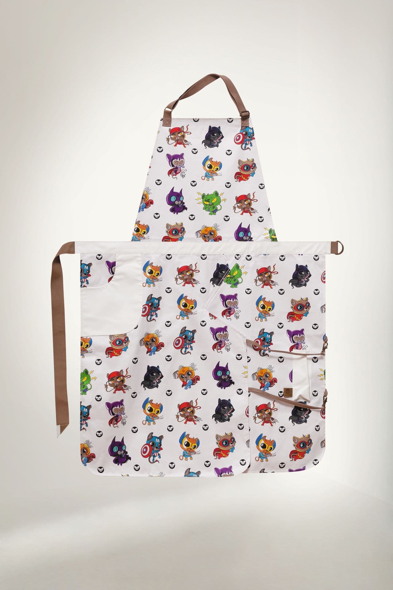 Джаггернаут Фартук Хлопок Фартук Котик белый