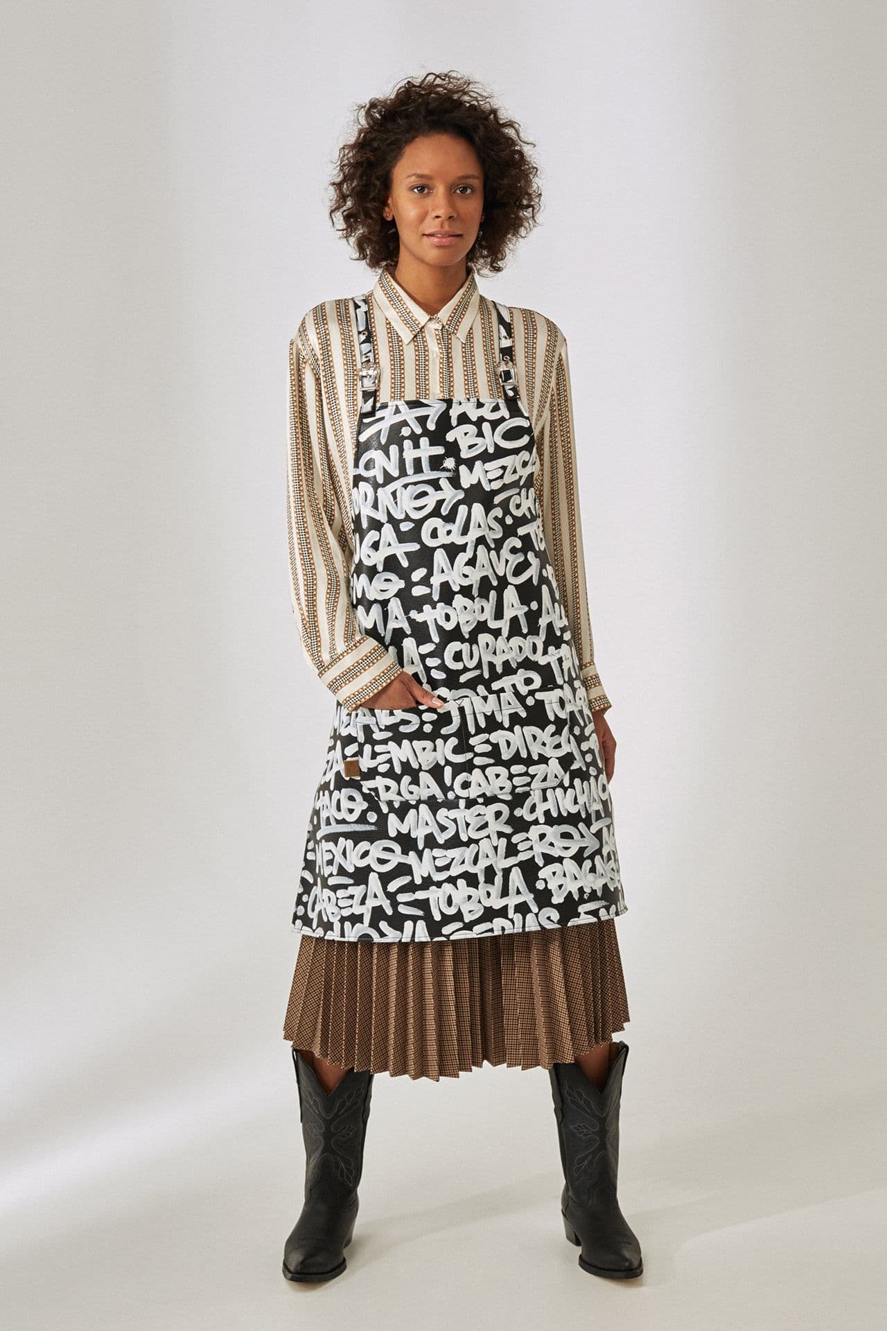 Эко Фартук Кожзам Фартук Хола