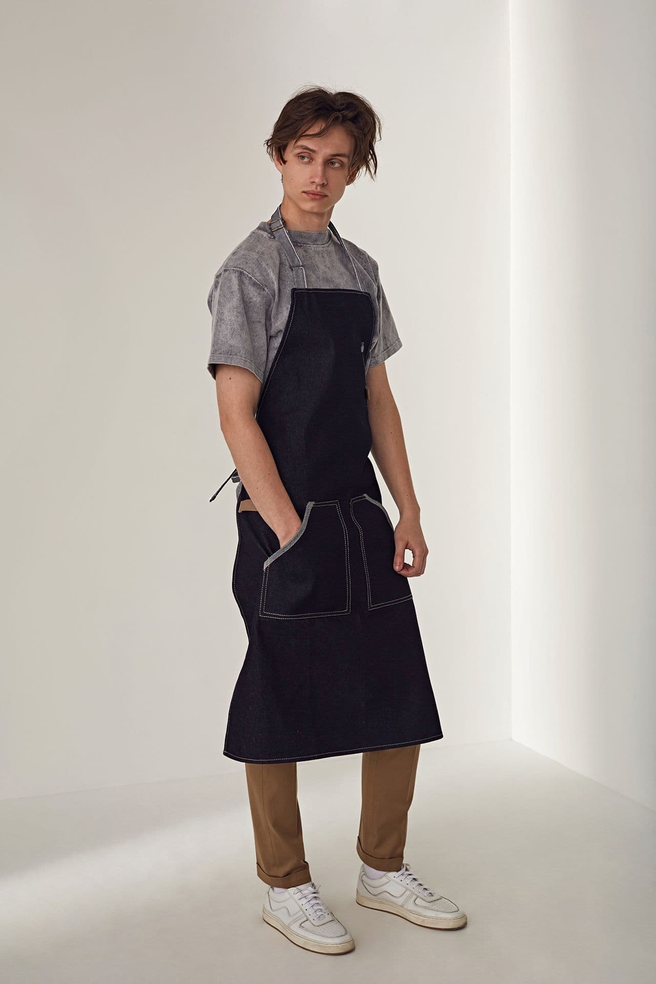 Кельнер мужской Фартук Джинса Фартук Синий