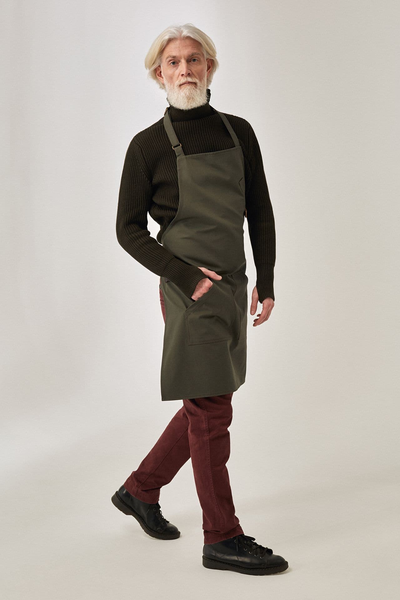 Кельнер мужской Фартук Канвас Фартук Зелёный