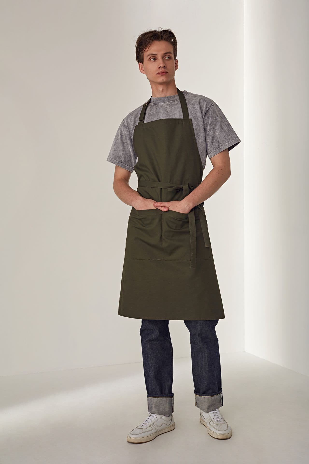 Шеф Фартук Канвас Фартук Зелёный