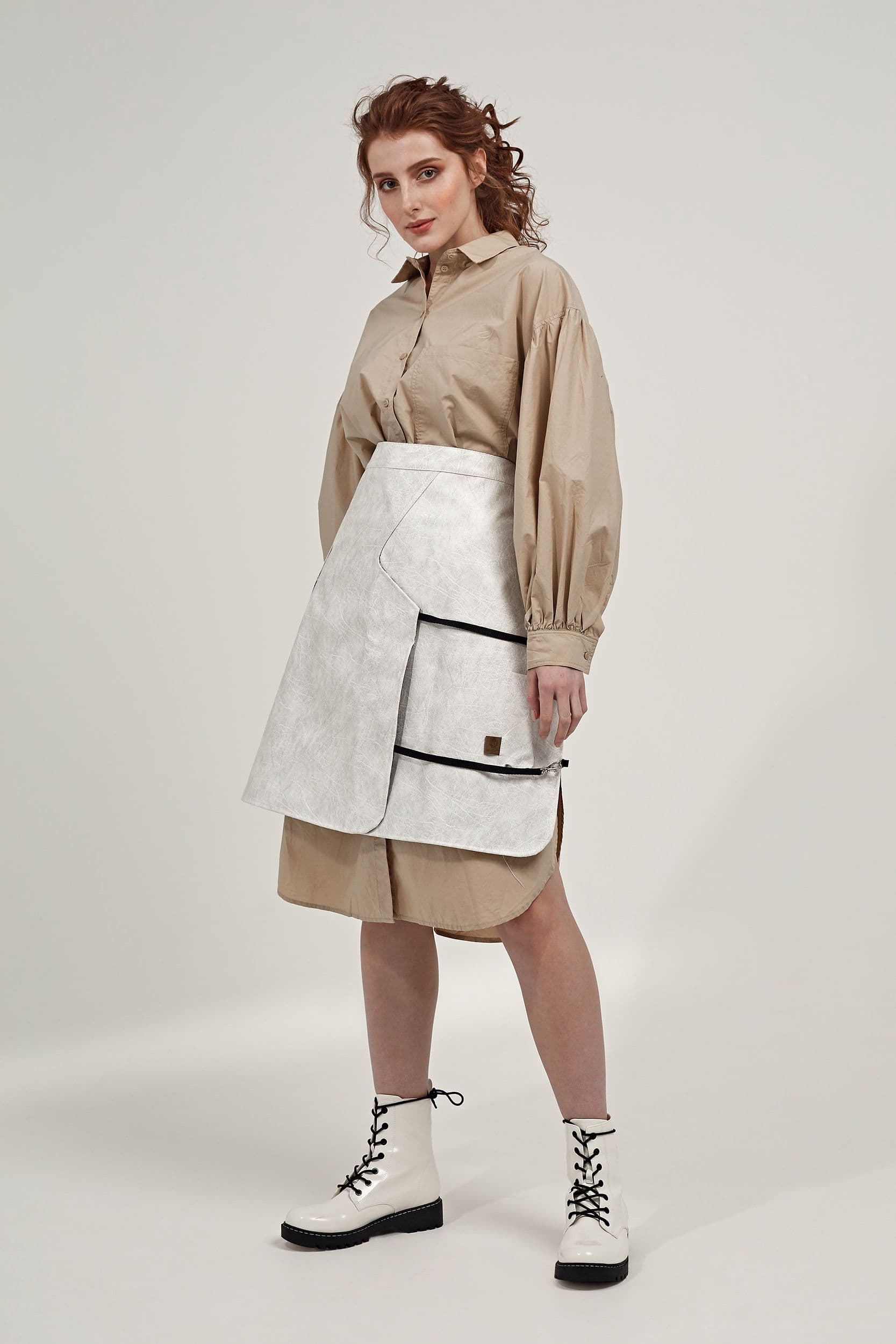 Шейдер Фартук Кожзам Фартук Серый