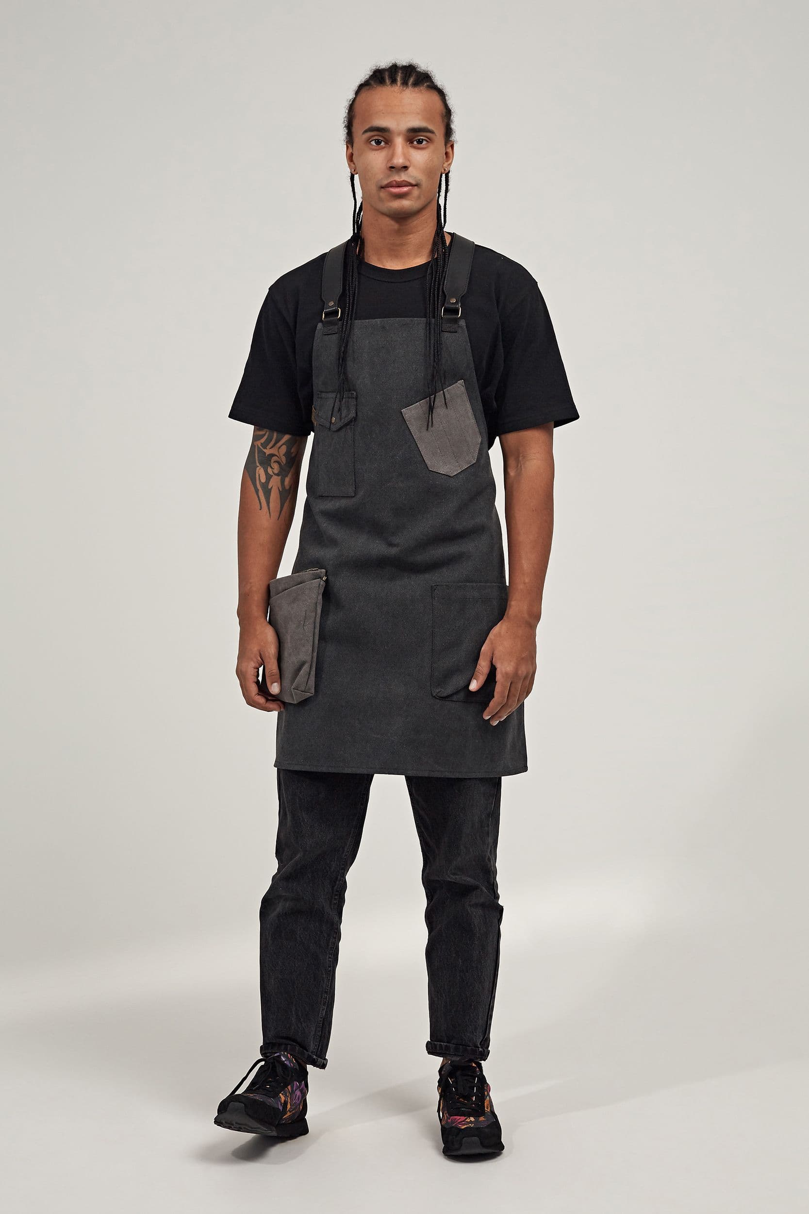 Столяр Фартук Канвас плотный Фартук Чёрный