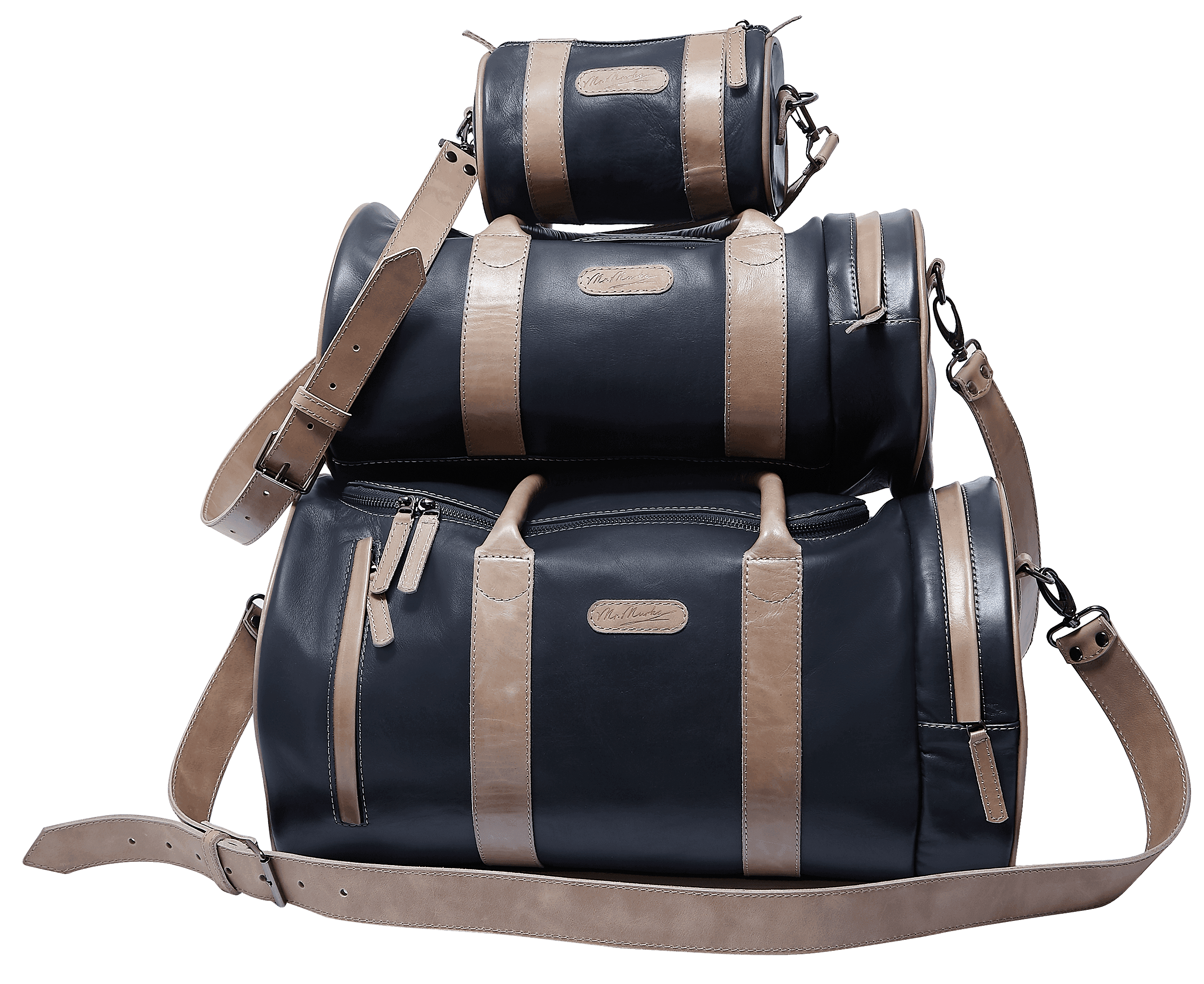 Сумка круглая большая Сумка Кожа Сумка Синий