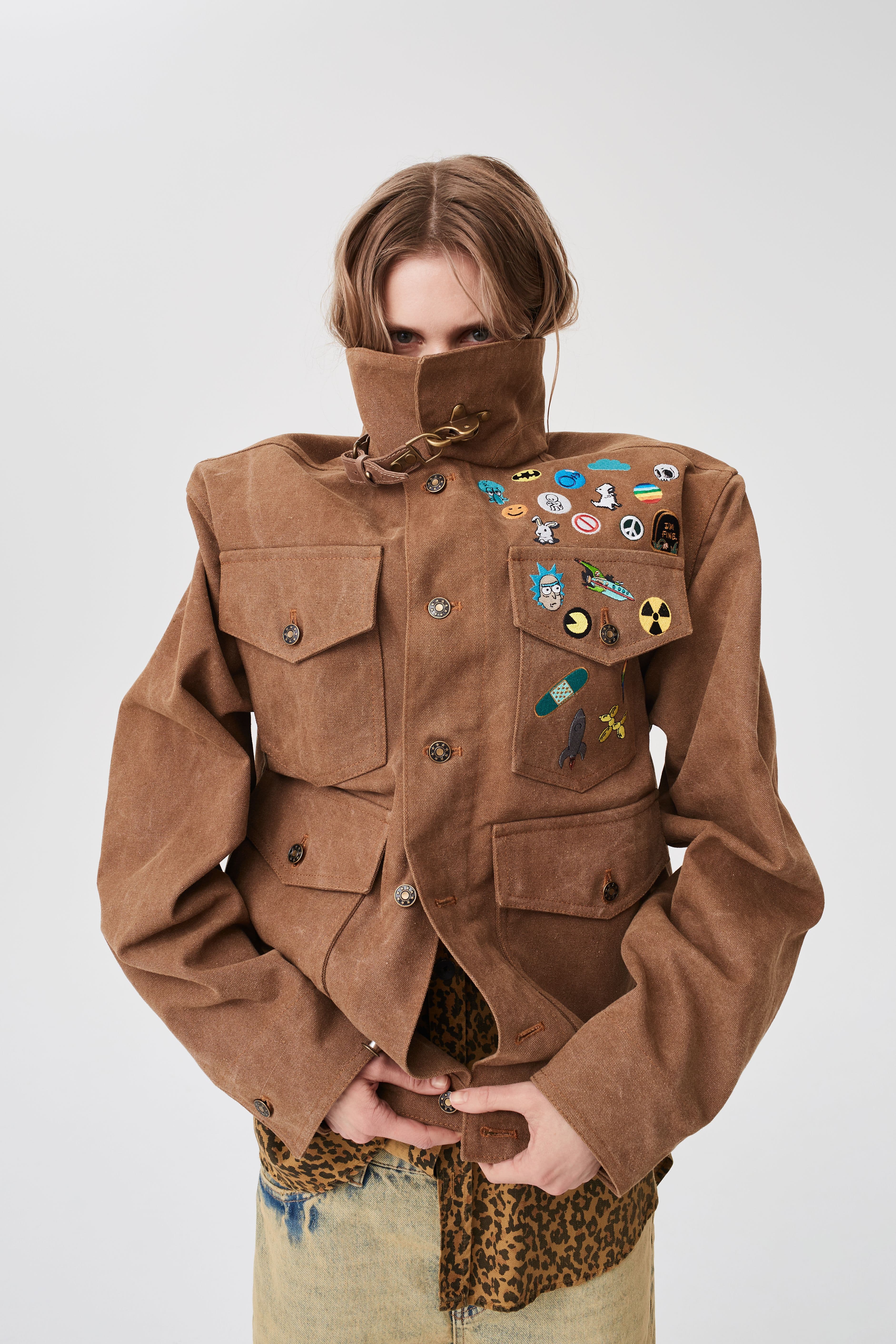 Куртка Пинс Куртка Канвас плотный Куртка Рыжий