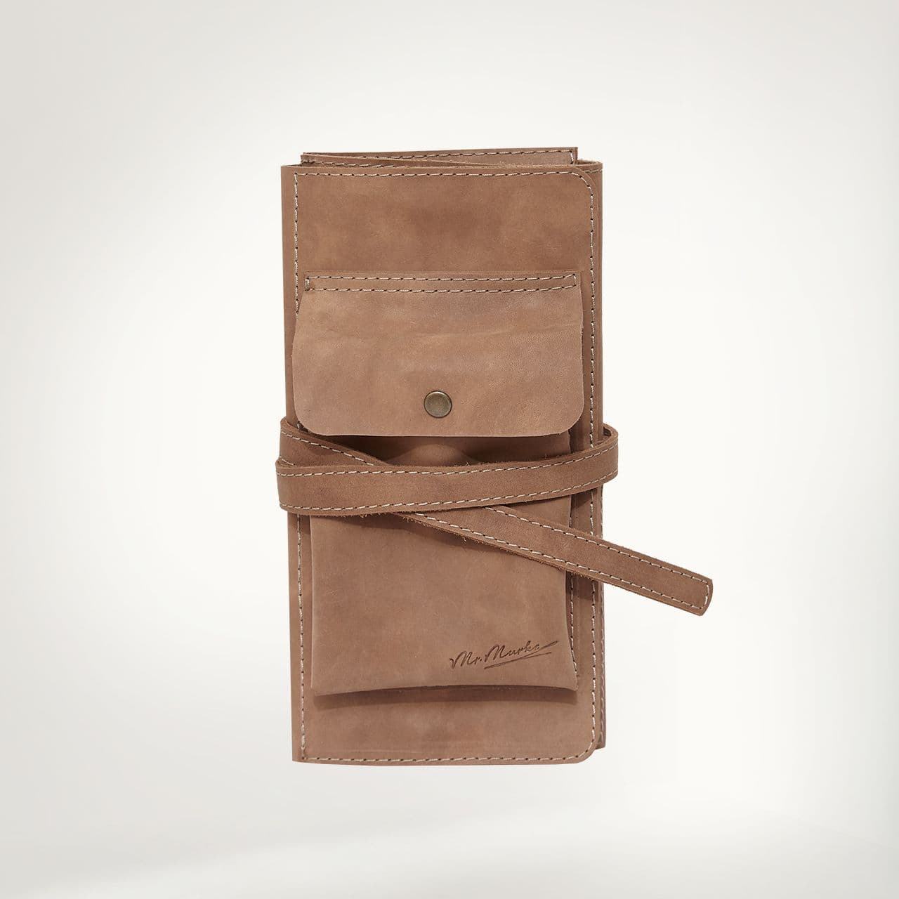 Скрутка Художник Скрутка Натуральная кожа Скрутка Бежевый